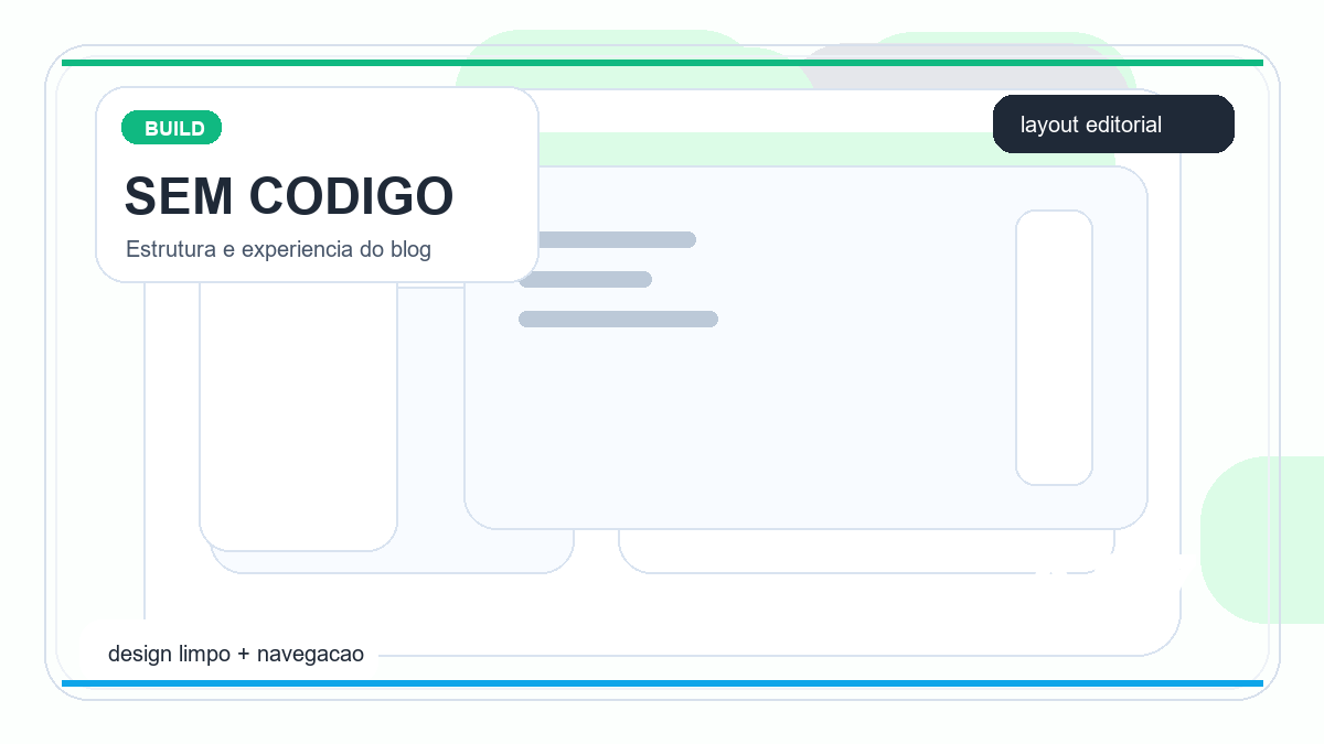 Illustration of simple blog customization without code for beginners