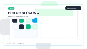 Illustration of the WordPress block editor with clean content blocks