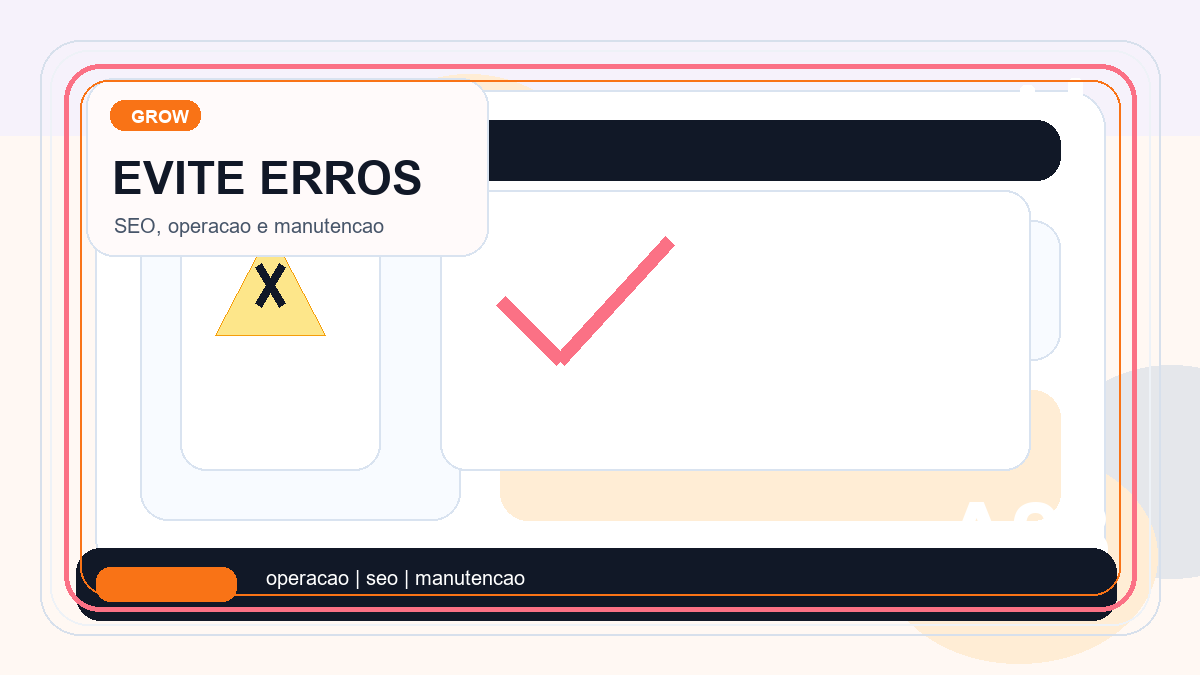 Illustration of common beginner mistakes and clean corrections in WordPress