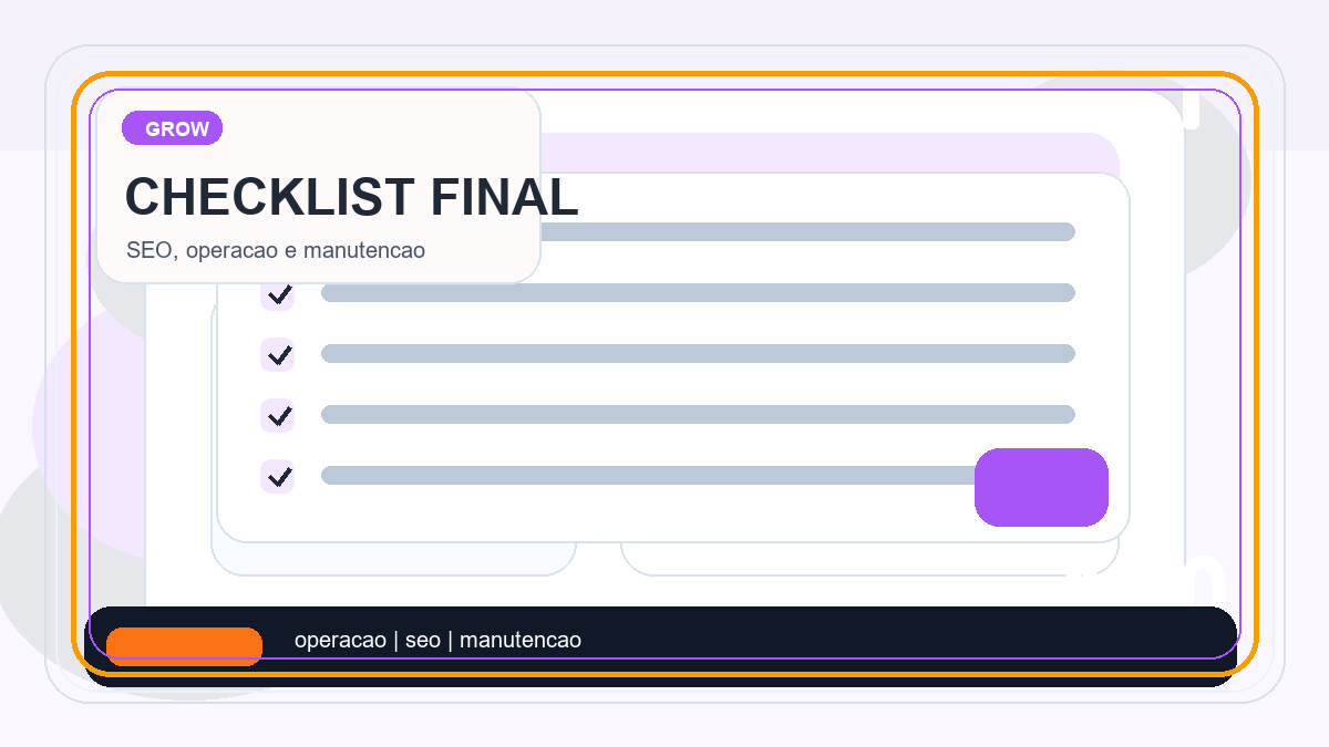 Illustration of a final launch checklist for a WordPress blog