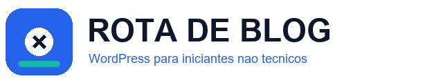 Logo Rota de Blog com simbolo e escrita