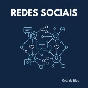 Capa do artigo sobre redes sociais para divulgar blog: por onde comecar no Rota de Blog